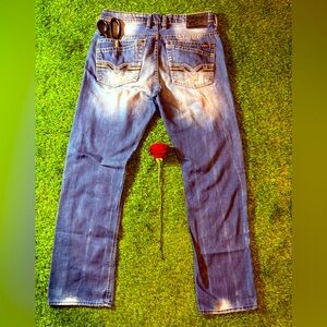 Double back pocket Vintage Buffalo Buckle black Jeans